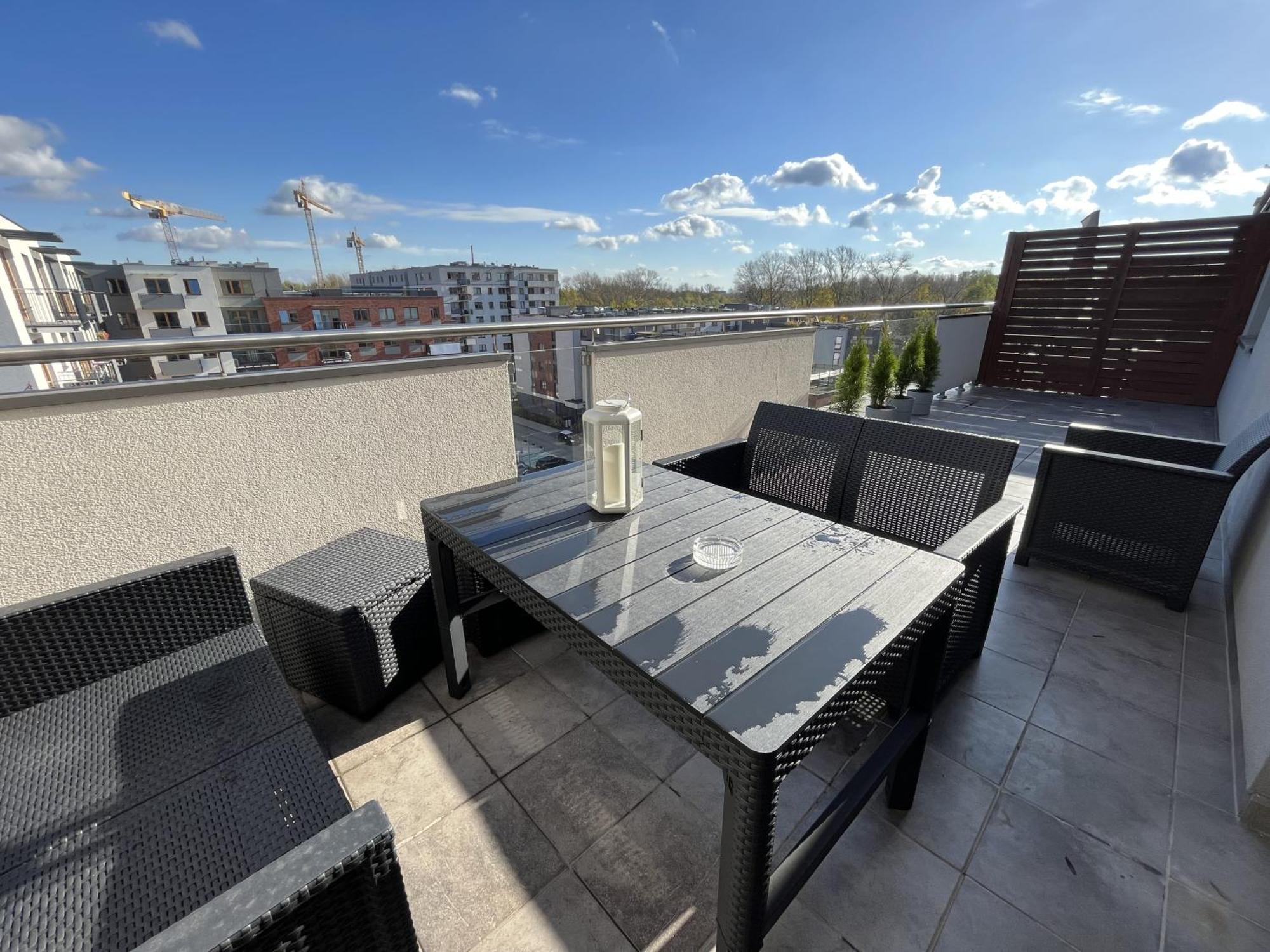 Apartament Z Tarasem Oraz Podziemnym Parkingiem Apartment Krakow Bagian luar foto